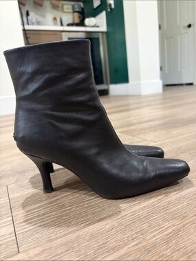 Sam Edelman Black Leather Ankle Boots